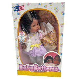 Vintage Baby Bottoms African American Goldberger 2 Outfit Curly Box 1998 HTF 14"